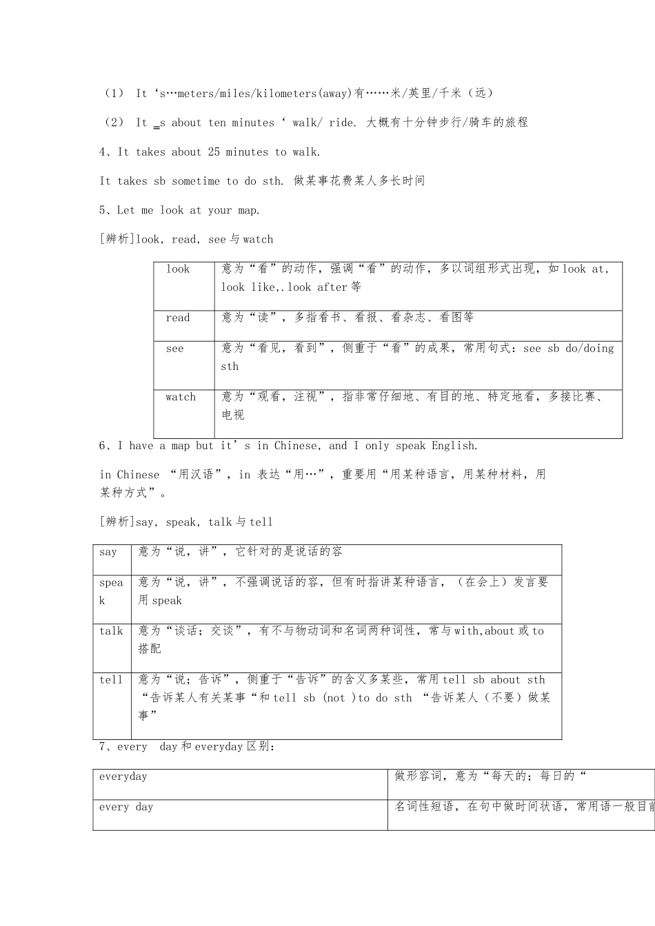2025年Howdoyougettoschool知识点与练习题_第3页