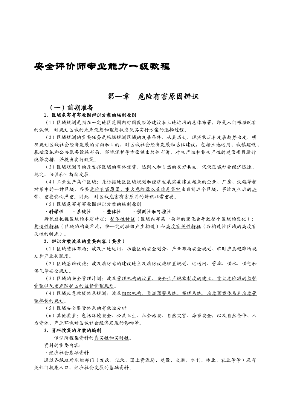2025年安全评价师专业技能一级_第1页
