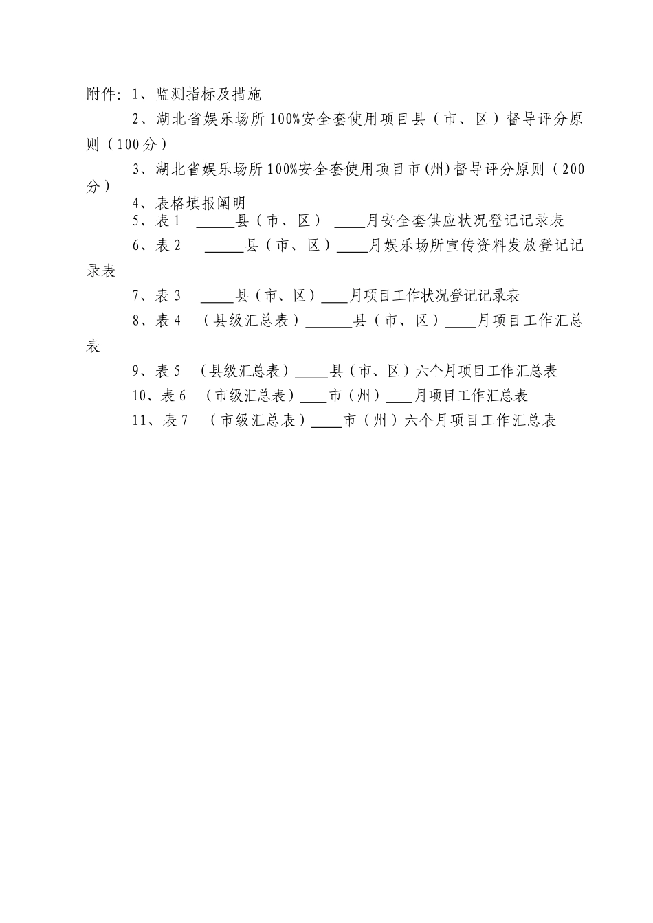 2025年基线调查方案湖北省娱乐场所100%安全套使用项目监测督导与评估方案_第3页