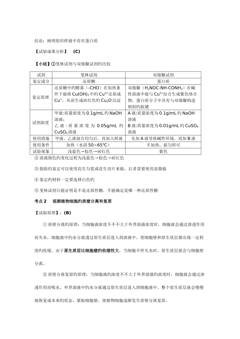 2025年高中生物学业水平测试必修13实验_第3页