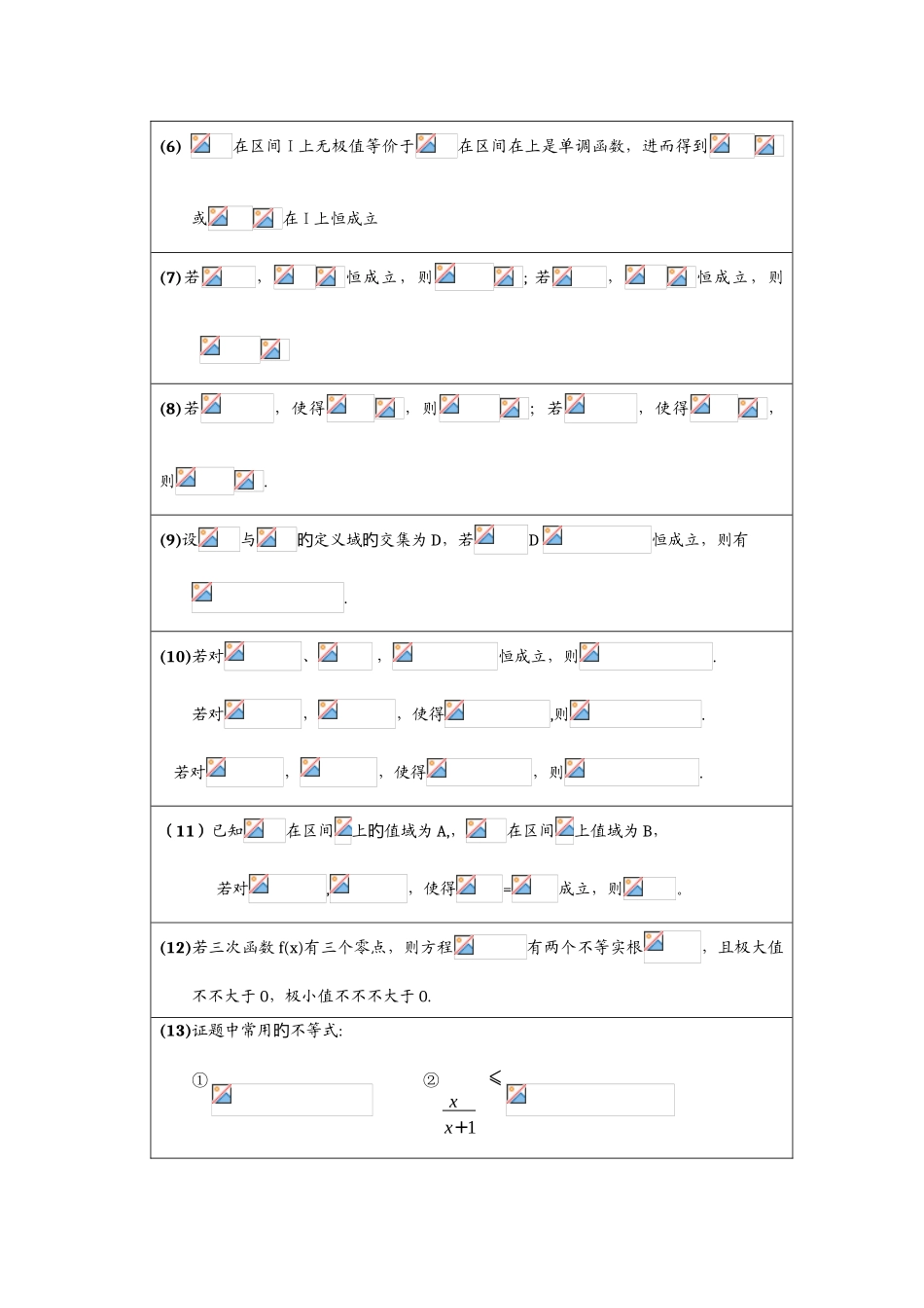 2025年高三导数压轴题题型归纳_第3页