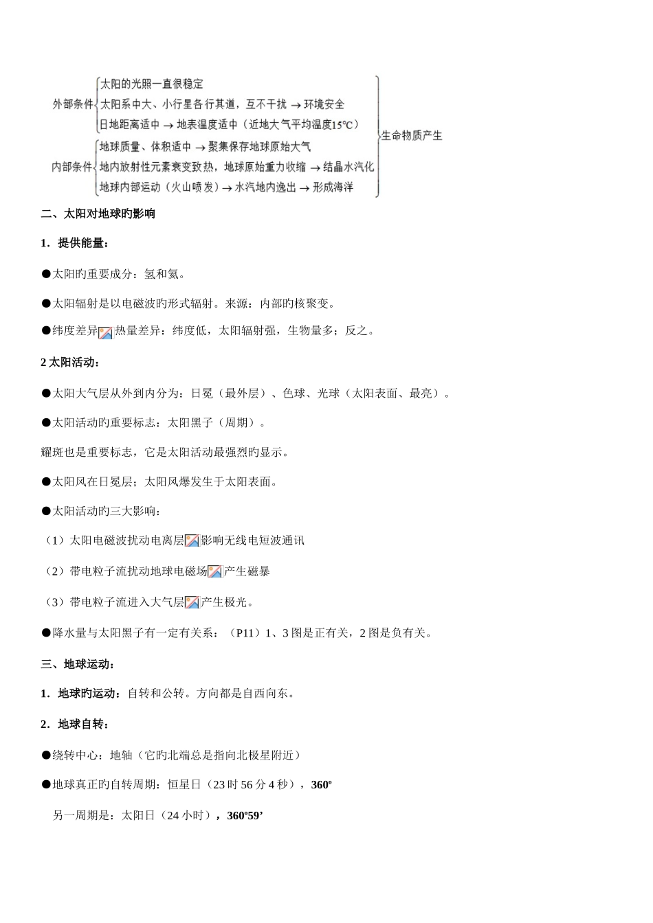 2025年高中地理必修一知识点总结中图版_第2页