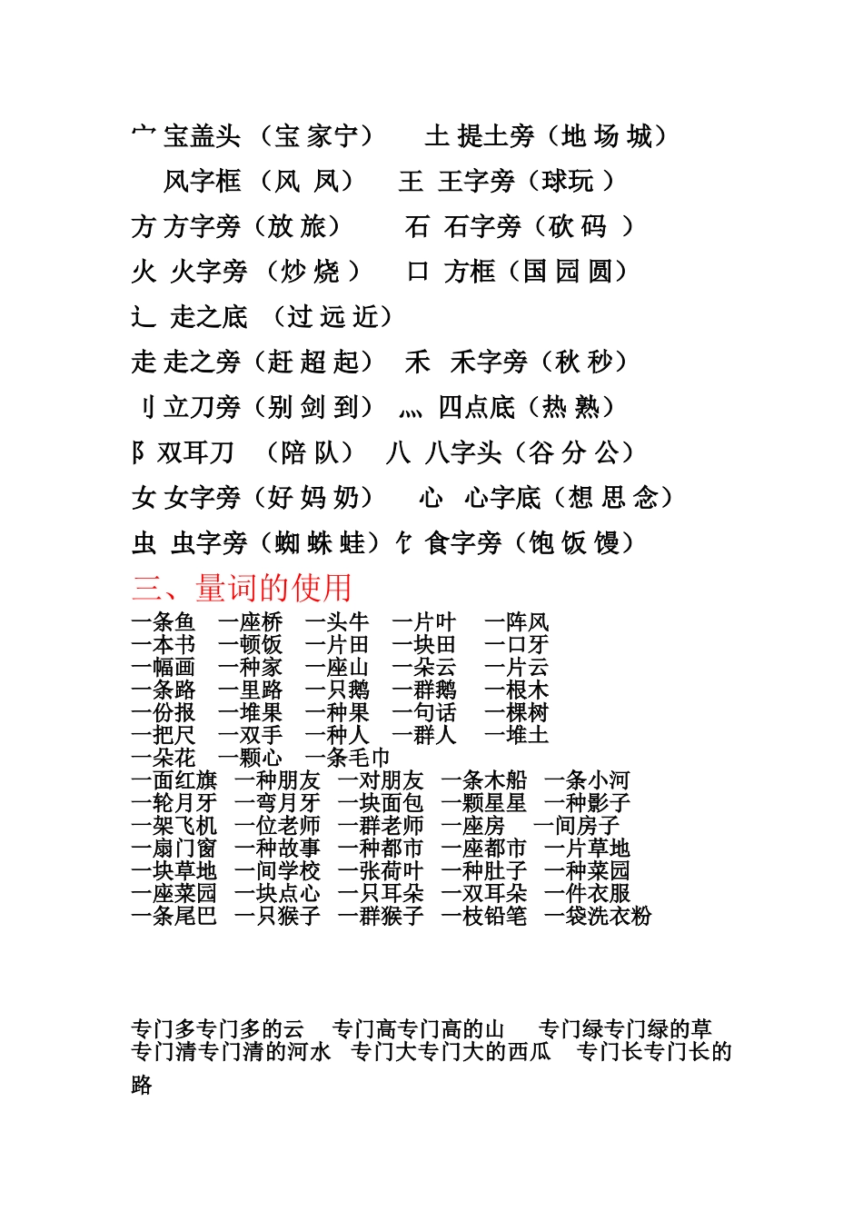 2025年一年级上册语文知识点归纳总结_第2页