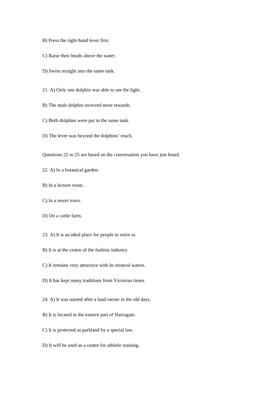 2025年大学英语六级真题及答案_第3页