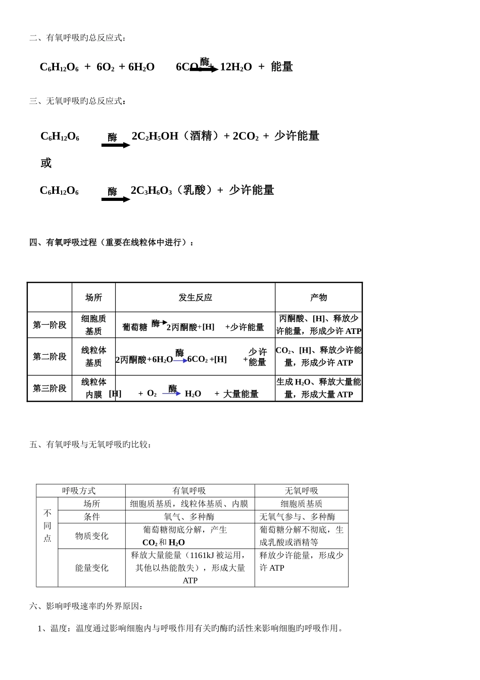 2025年呼吸作用和光合作用知识点及习题_第3页