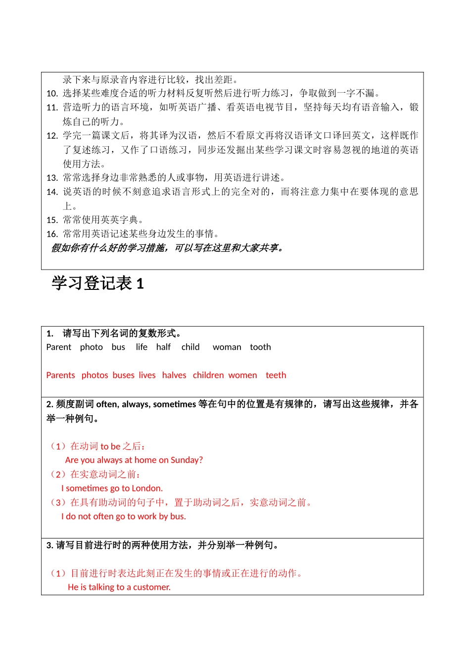 2025年电大开放英语1形成性考核册答案带题目_第3页
