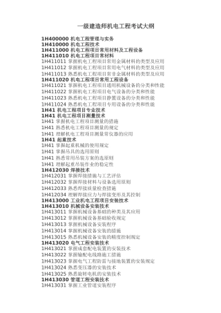 2025年一级建造师机电工程管理与实务考试大纲含教材增加内容对比