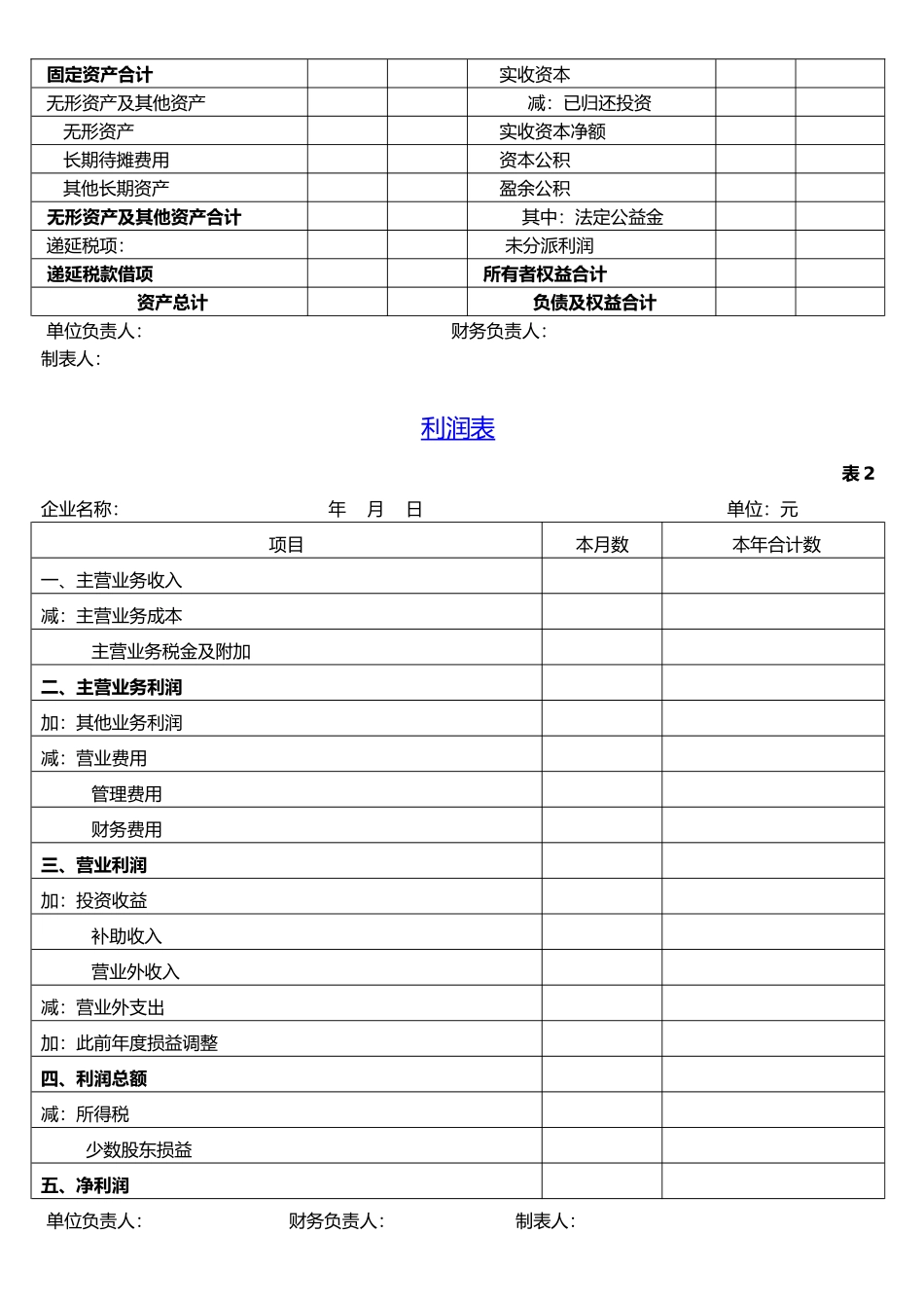 2025年财务报表模板全套_第3页