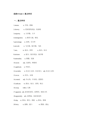 2025年人教版新目标高中英语选修词组归纳总结