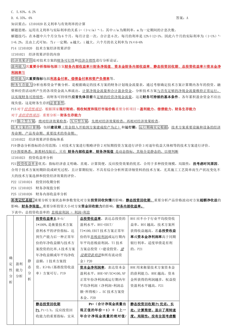 2025年一建工程经济考点重点总结完美版_第2页