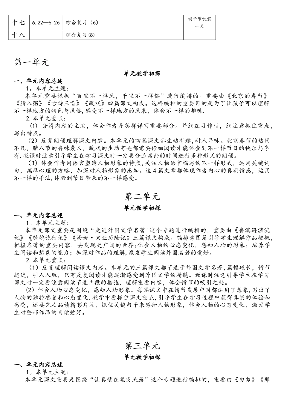 2025年部编版小学语文六年级下册优秀教案全册_第2页