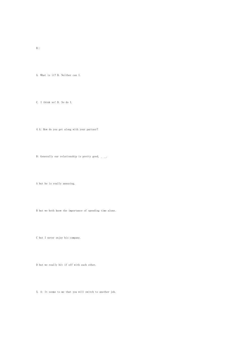 2025年同等学力英语模拟试题一附答案_第3页