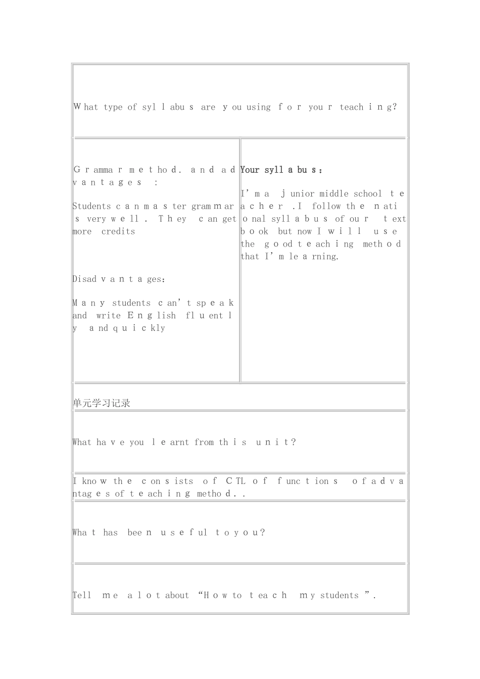 2025年英语本科英语教学法1形成性考核试卷教案_第3页