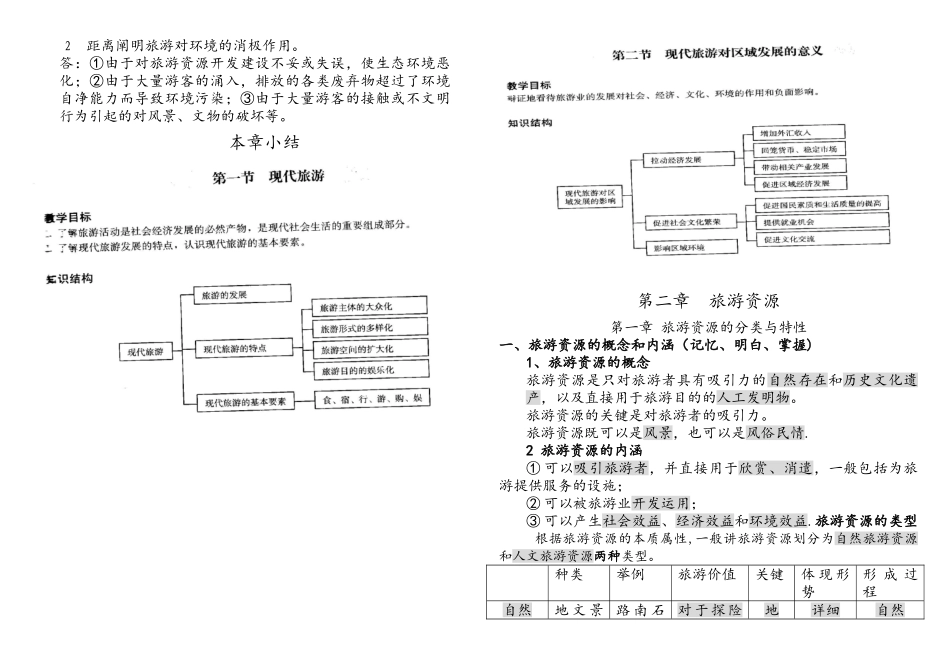 2025年选修3旅游地理知识点归纳较全_第3页