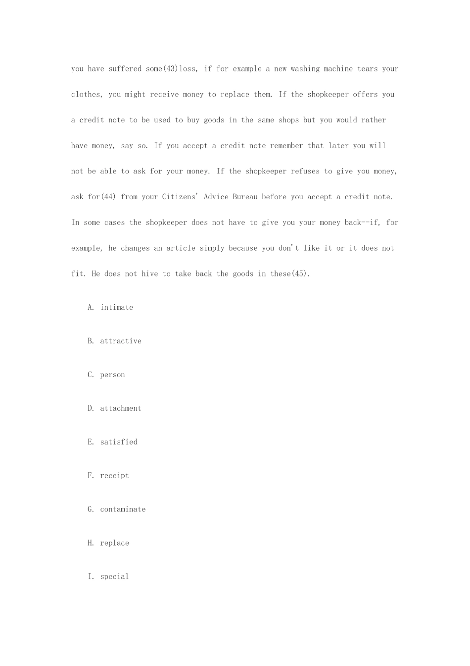 2025年专四新题型完形填空模拟练习_第2页