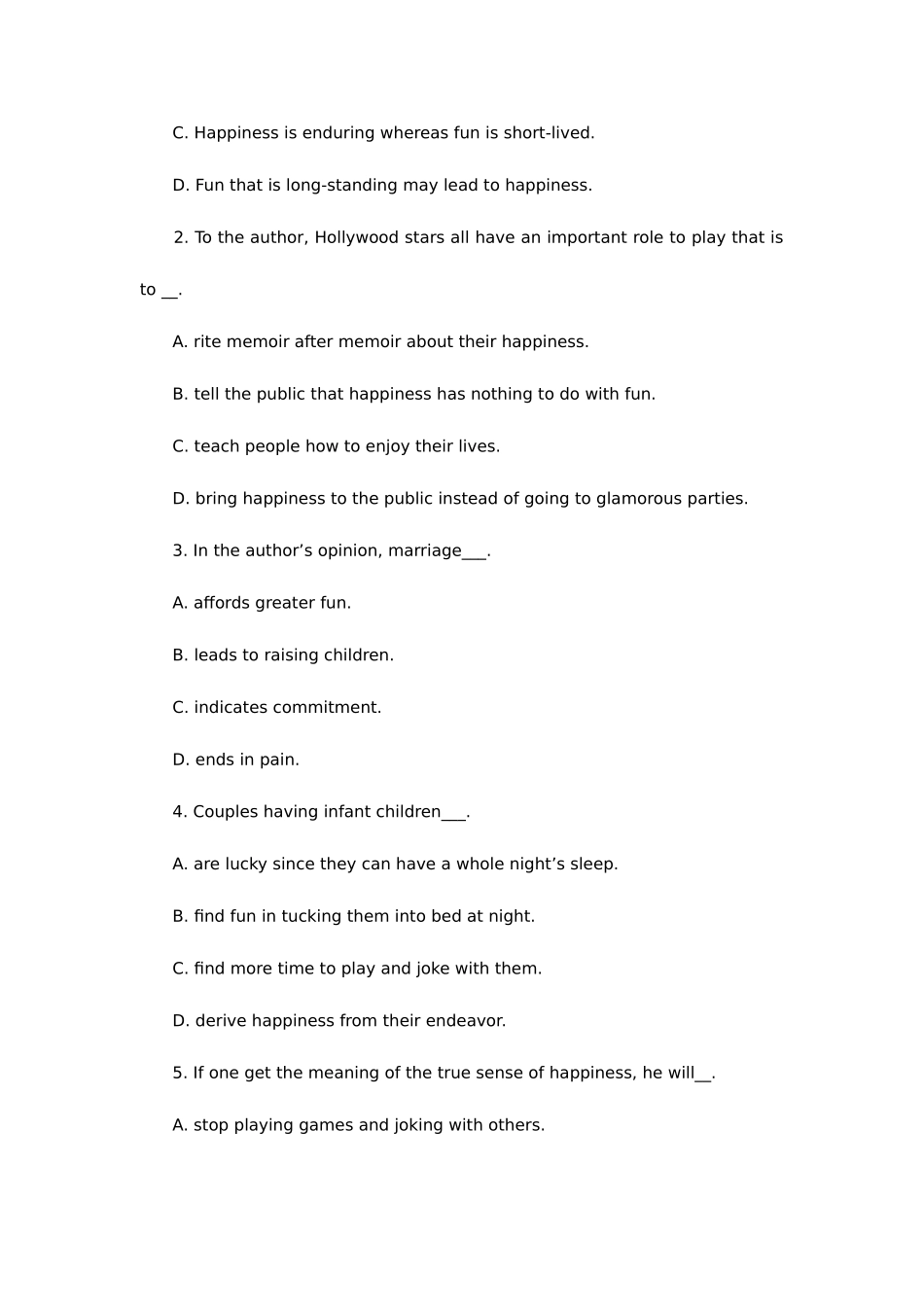 2025年大学英语六级阅读练习题整理_第3页