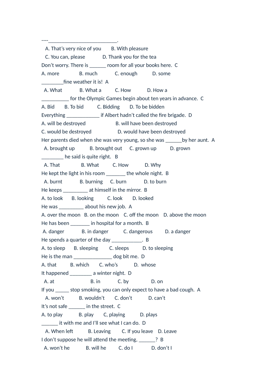 2025年电大本科英语21期末考试复习资料_第2页