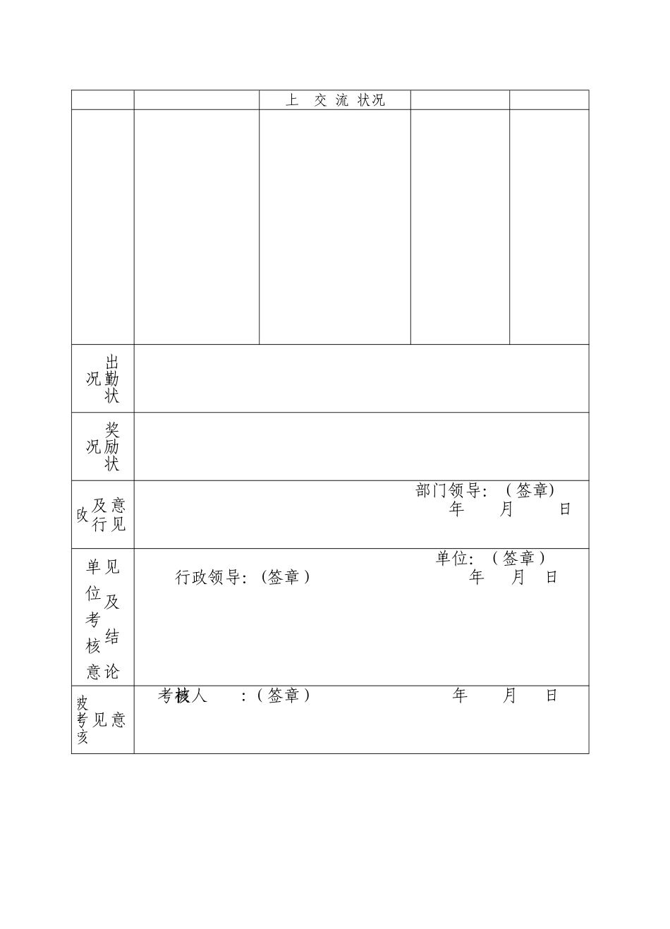 2025年湖南省专业技术人员考核登记表年度_第3页