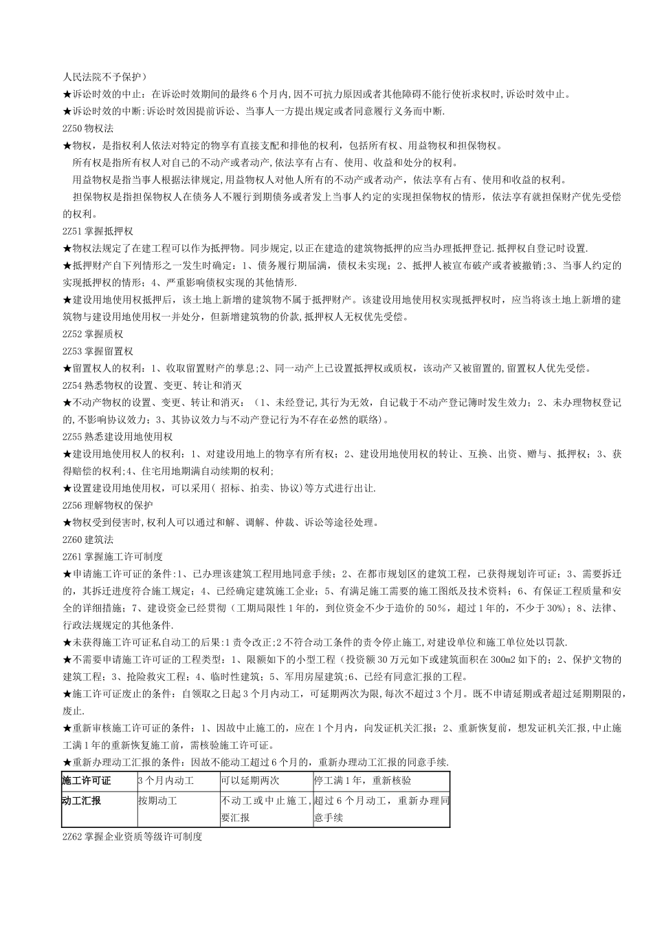 2025年二级建造师建设工程法规及相关知识复习要点整理_第3页