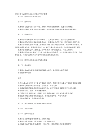 2025年国家司法考试民事诉讼法与仲裁制度大纲解读