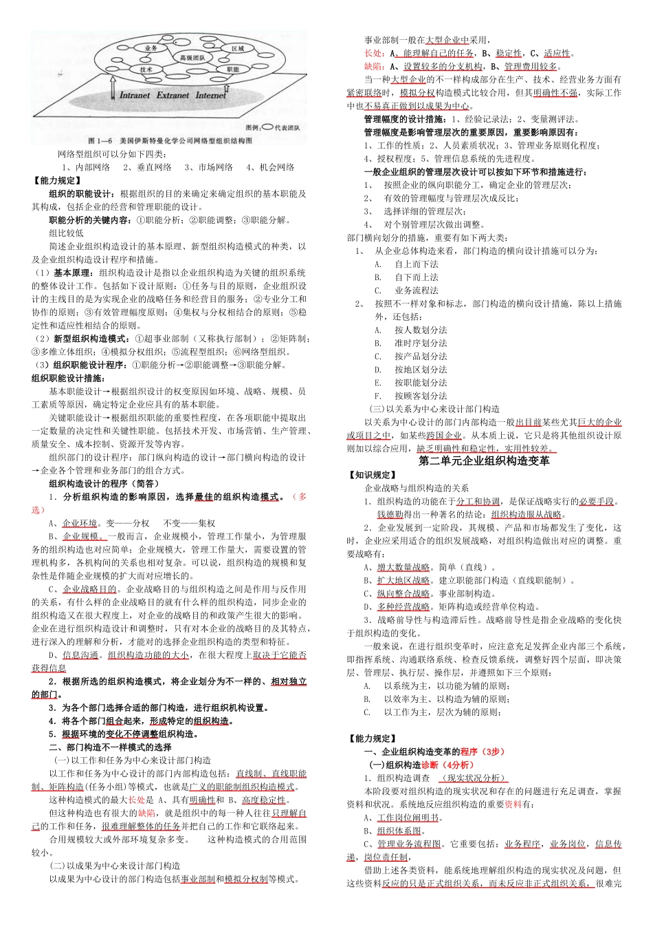 2025年人力资源管理师二级详强考试重点_第3页