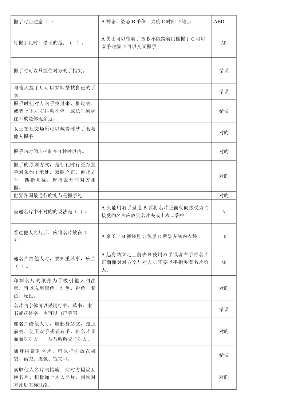 2025年天津电大一体化课社交礼仪复习题答案新版_第3页