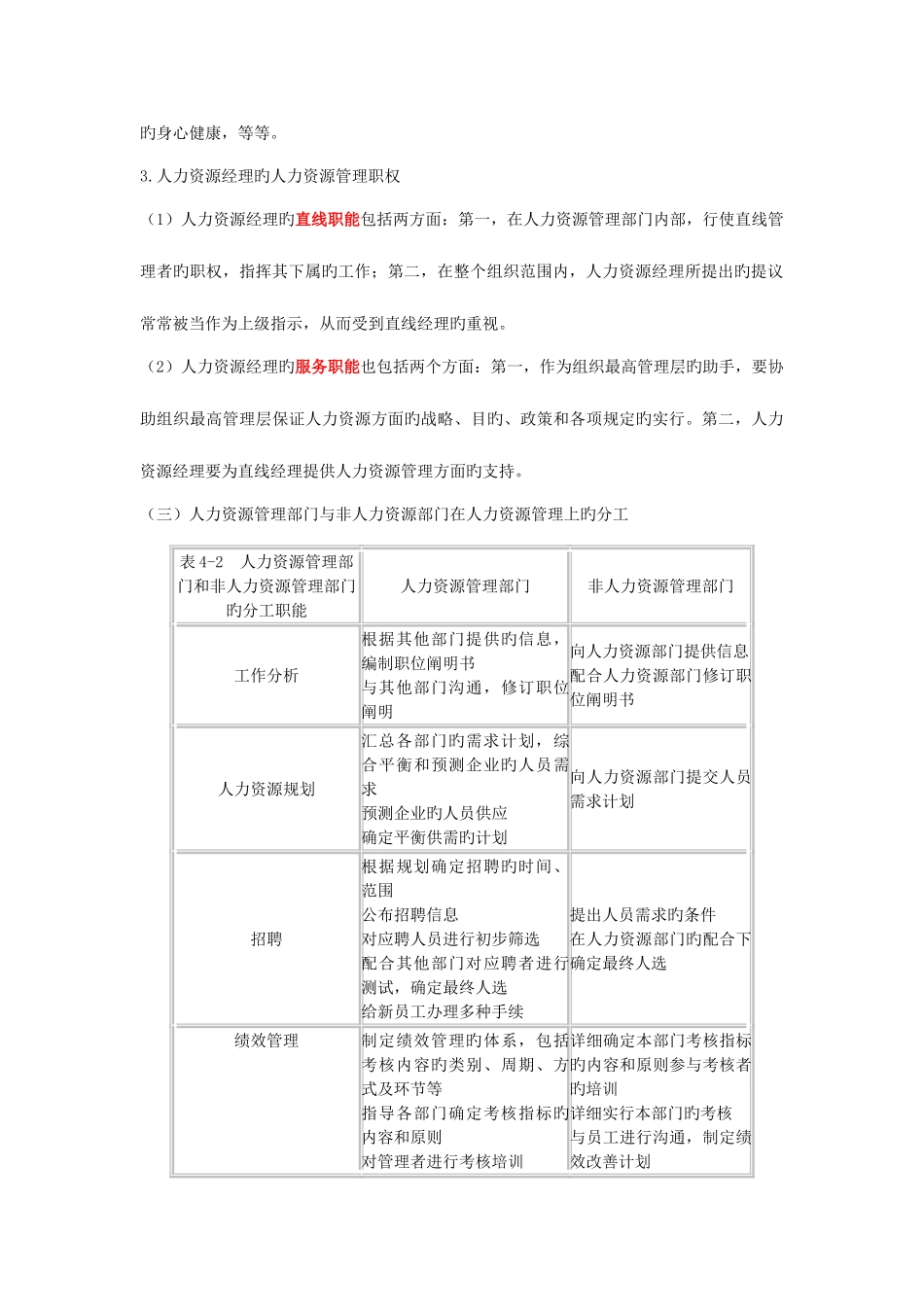 2025年中级经济师考试人力资源精华笔记人力资源部门和人力资源管理者_第3页