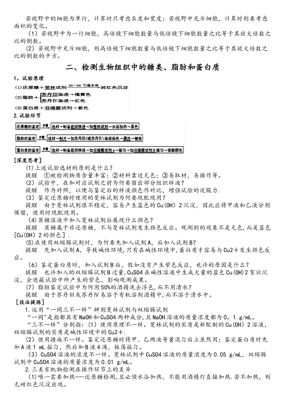 2025年高考生物高中生物实验归纳全面_第2页