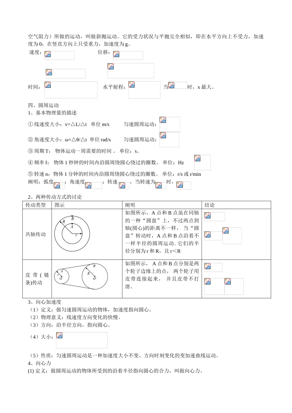 2025年高一物理曲线运动知识点总结_第3页