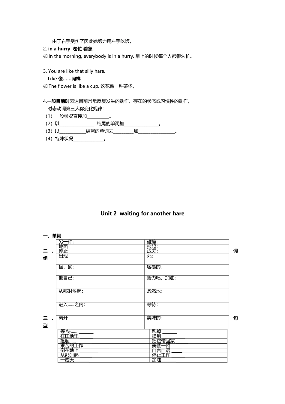 2025年广州版英语六年级下册知识点汇总_第2页