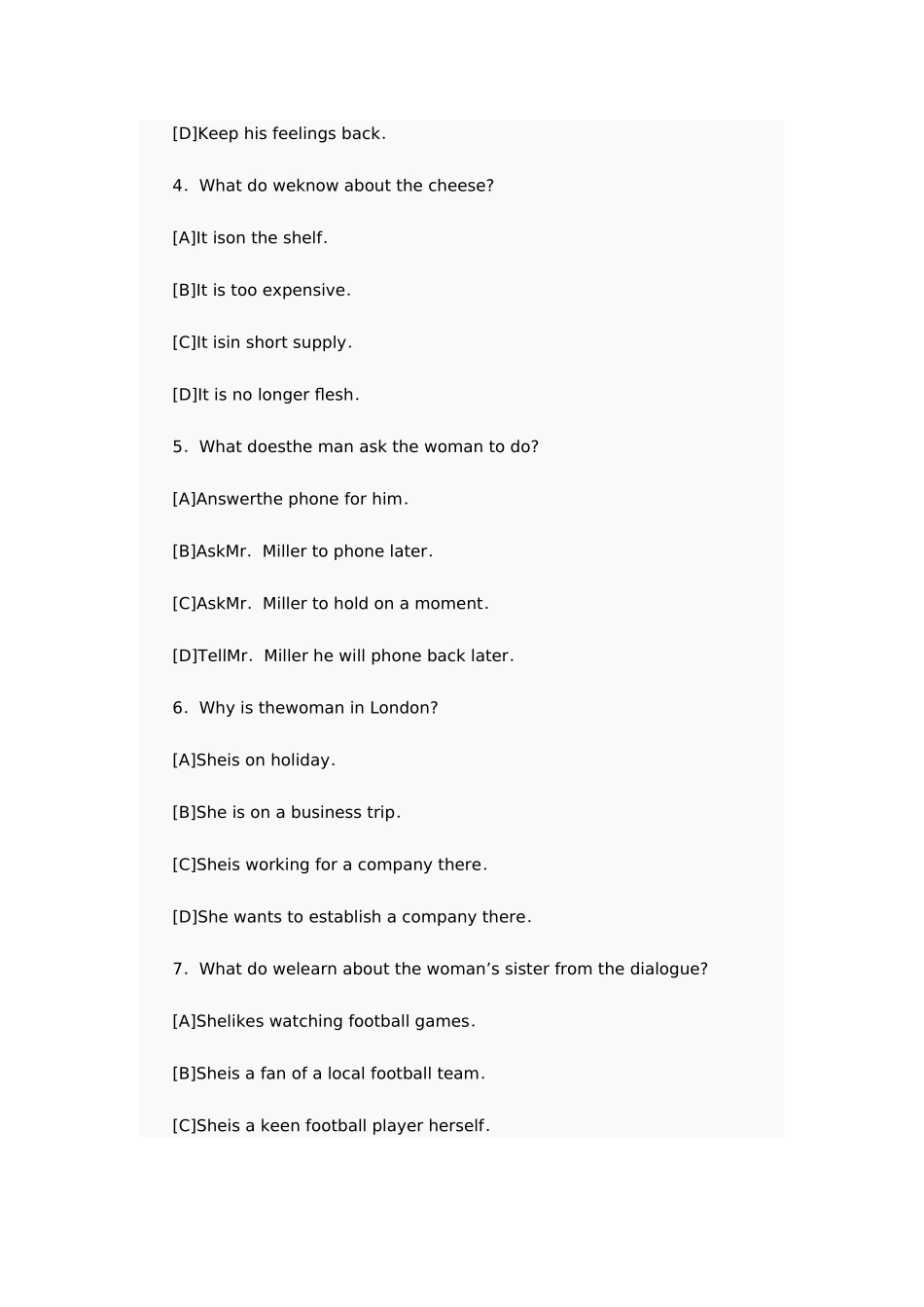 2025年公共英语三级3月真题_第3页