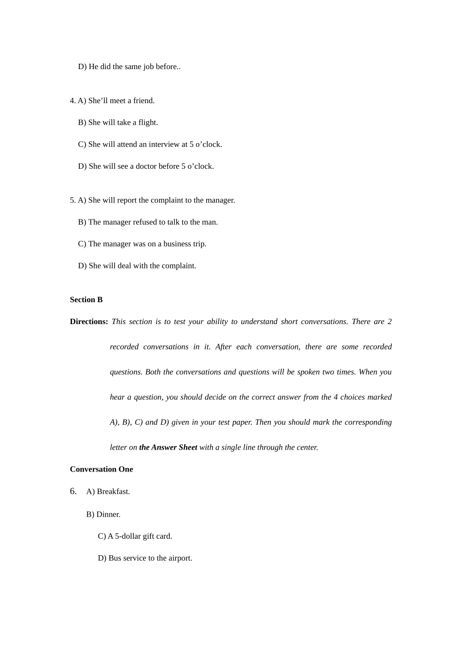 2025年大学英语三级A真题及答案_第2页