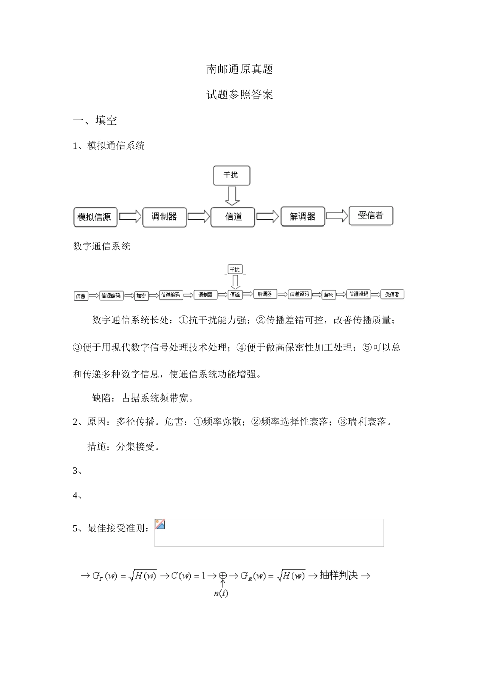 2025年南邮通原考研真题答案_第1页