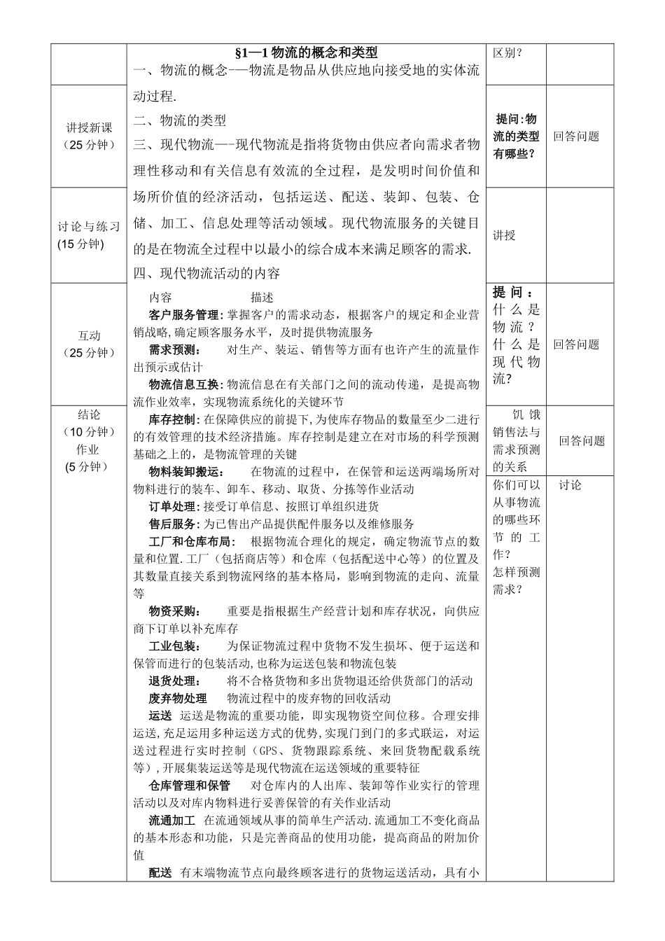 2025年电子商务与物流配送劳动版全套教案_第3页