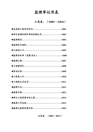 2025年四川监理单位全套用表版