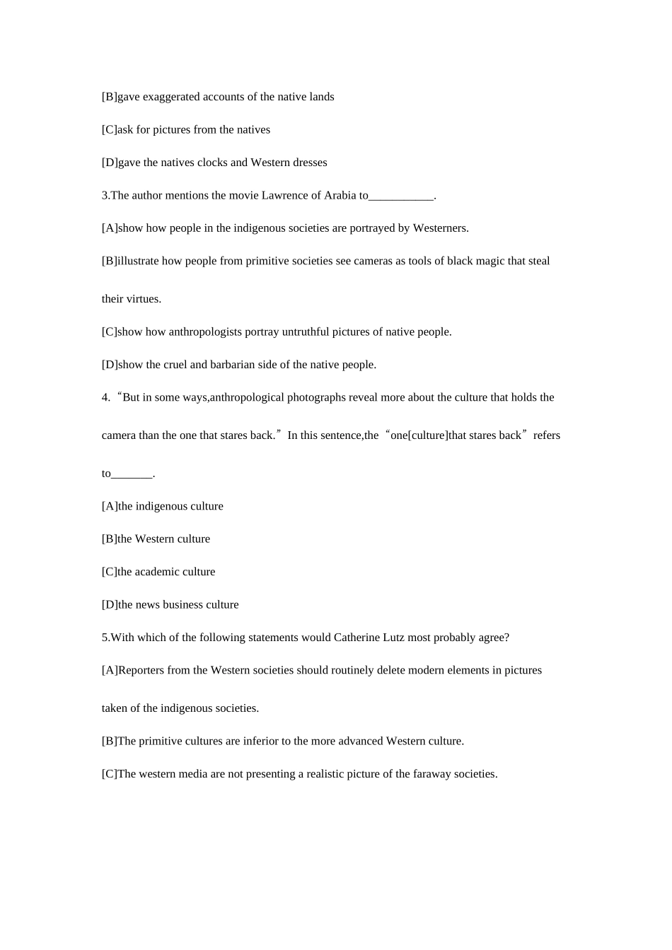 2025年大学英语六级阅读理解及答案_第3页