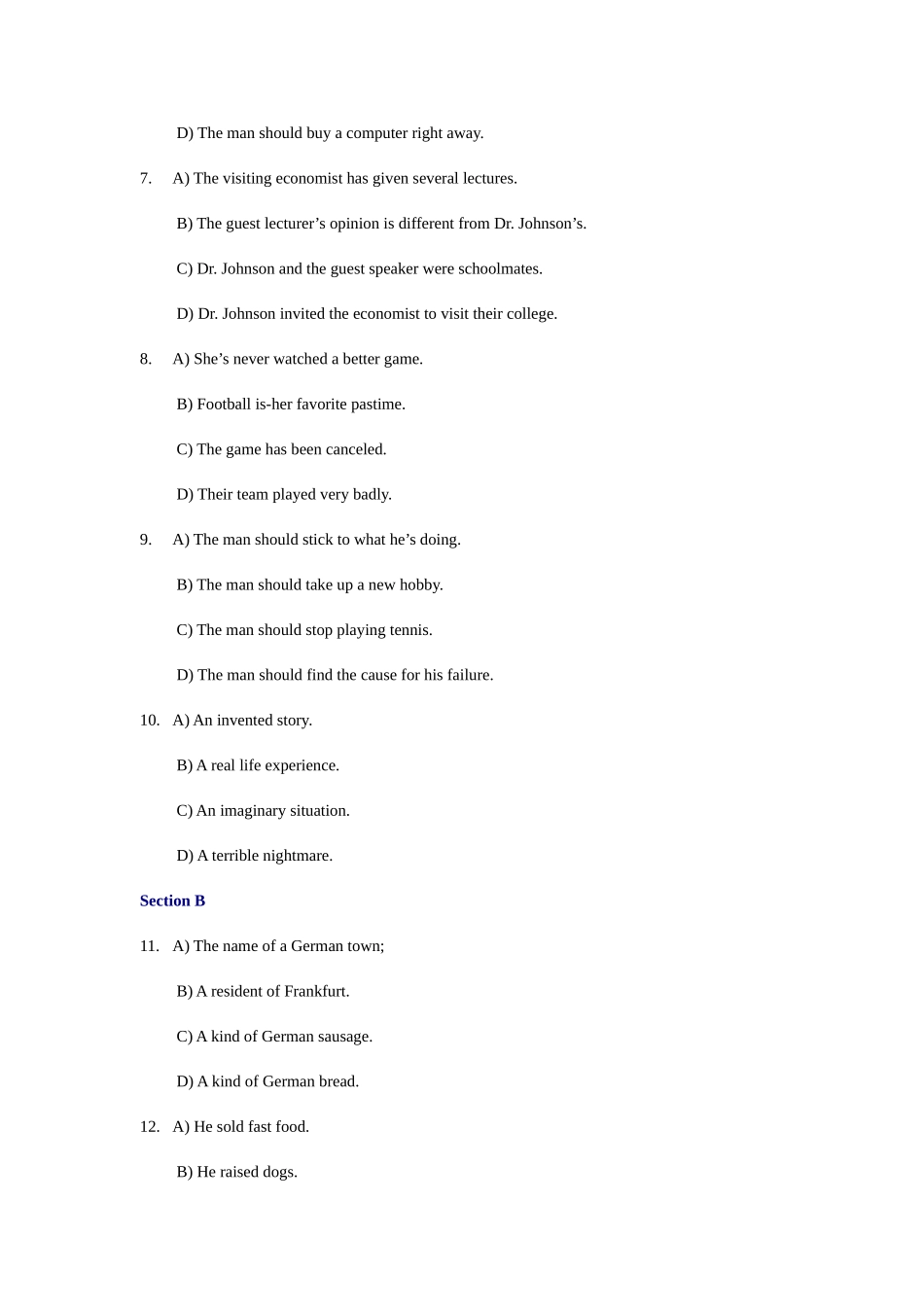 2025年大学英语六级听力真题答案与原文_第2页