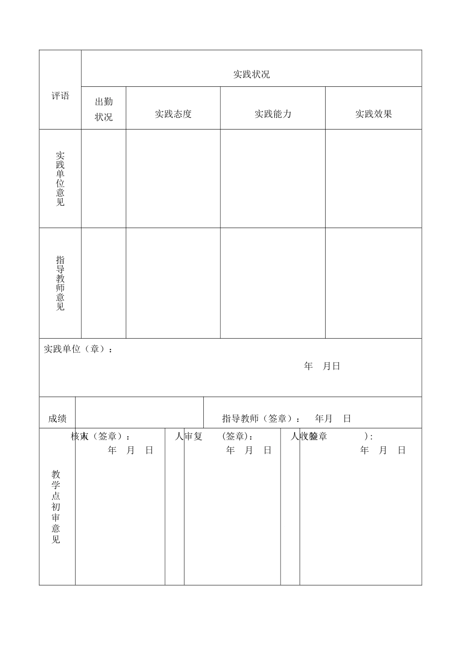 2025年电大社会实践考核表_第2页