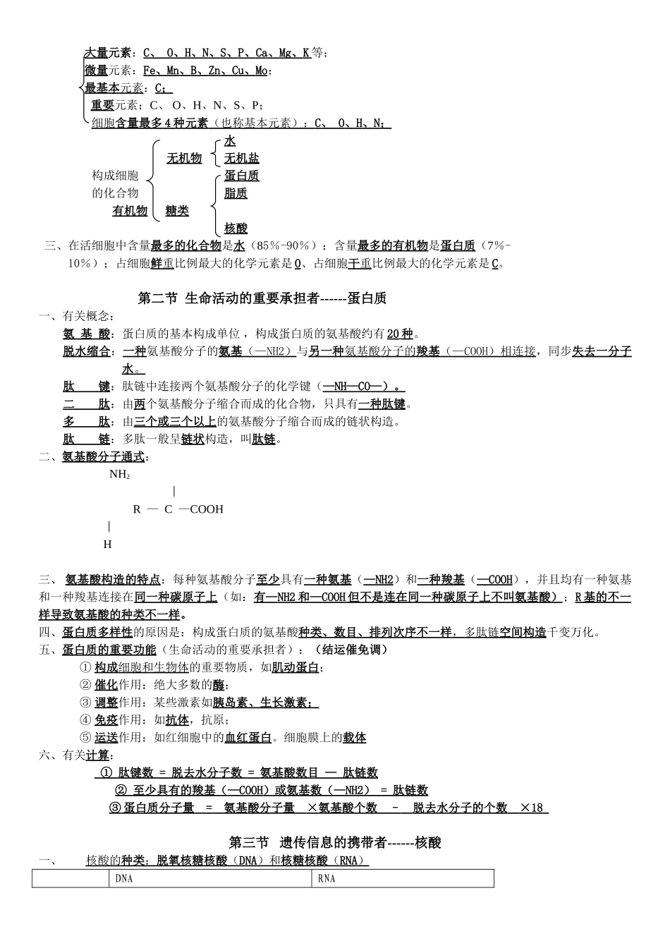 2025年高中生物学业水平测试知识点归纳_第2页
