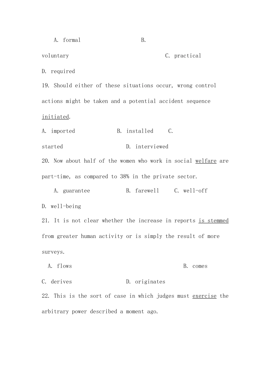 2025年同等学力人员申请硕士学位外国语水平统一考试真题_第2页