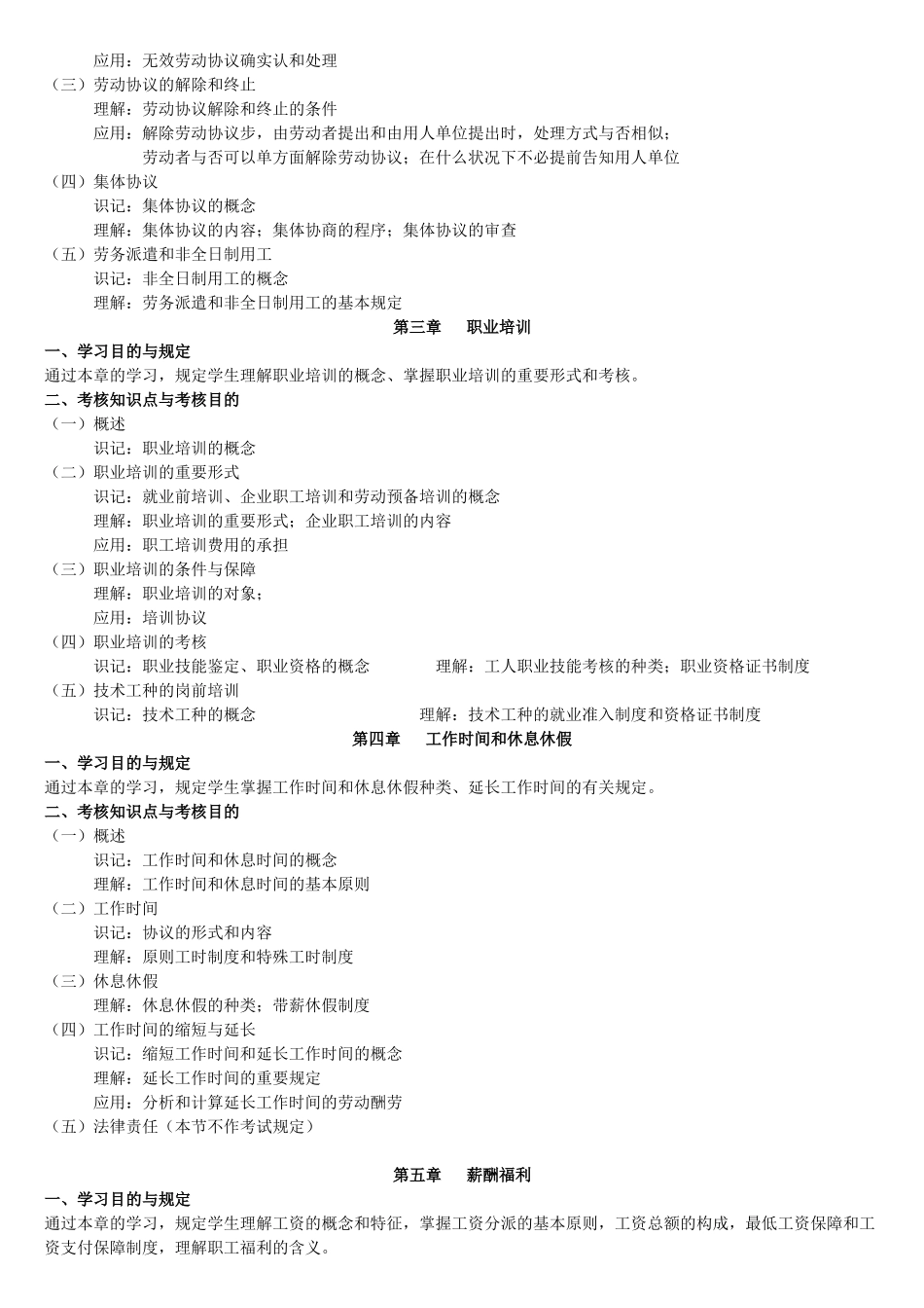 2025年自考人力资源政策与法规11760考试大纲_第2页