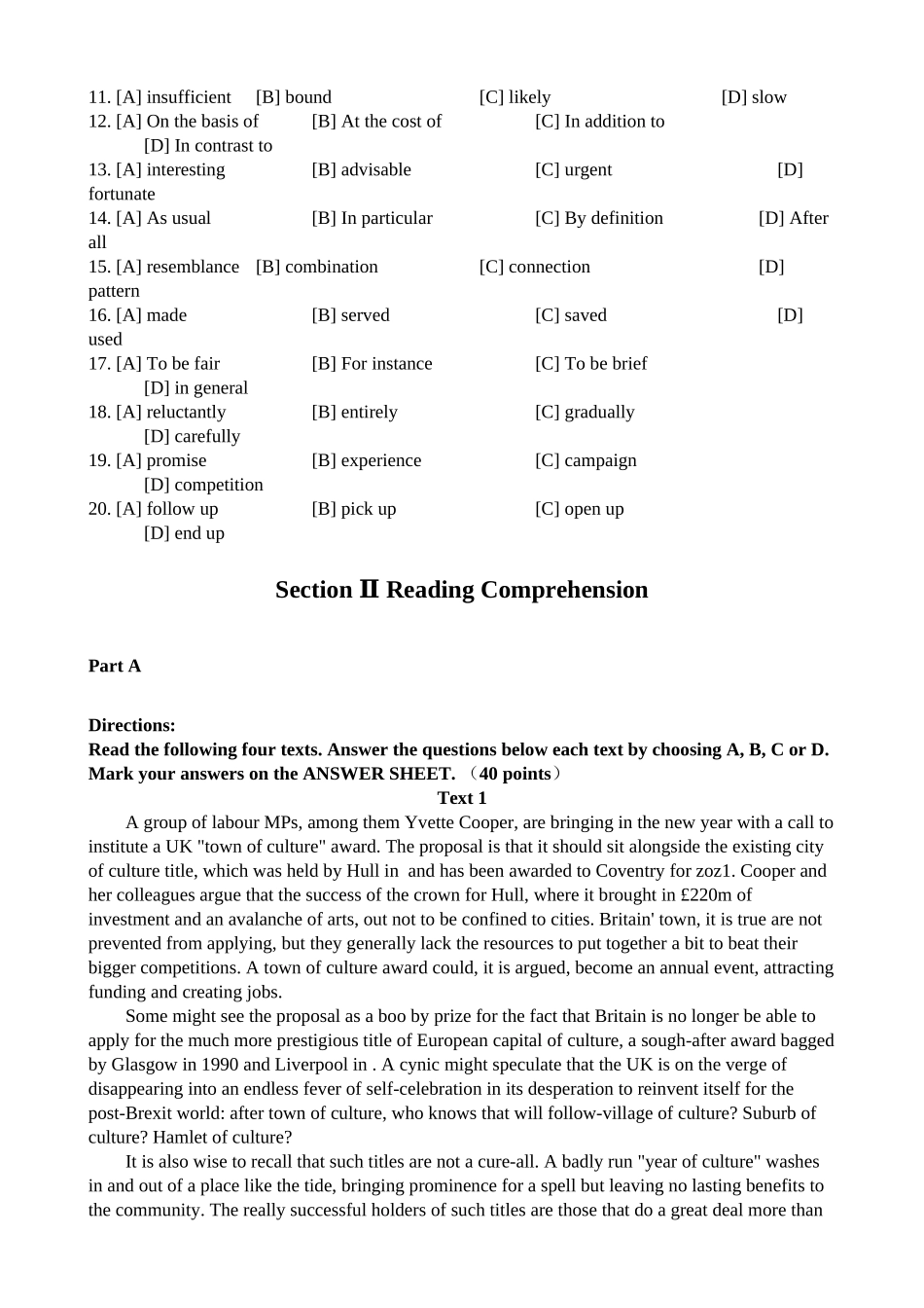 2025年考研英语一真题及解析备课讲稿_第3页