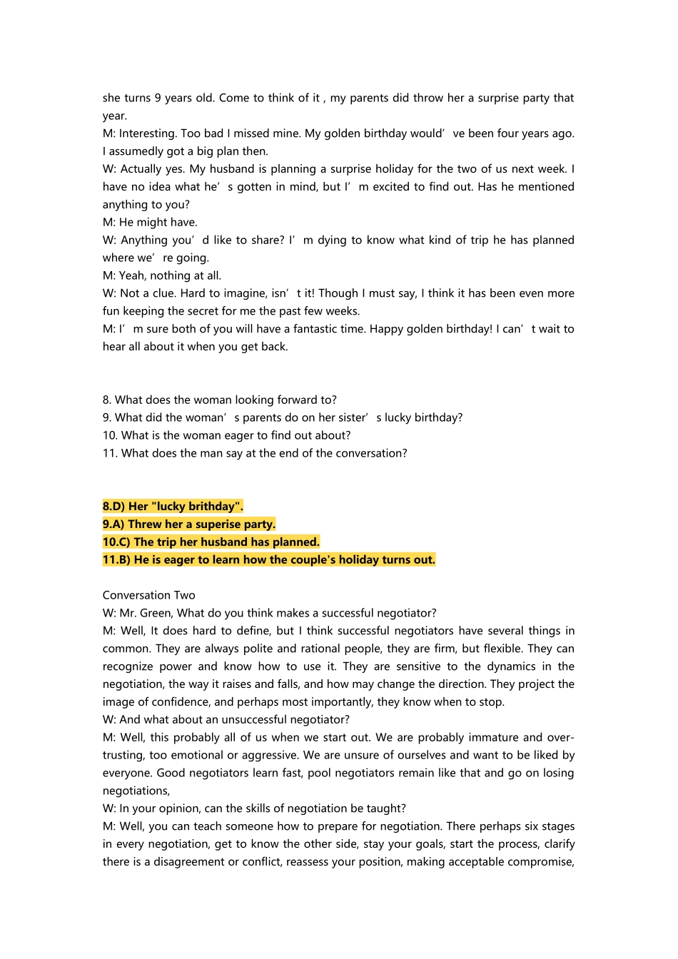 2025年12月大学英语四级真题及答案解析_第3页