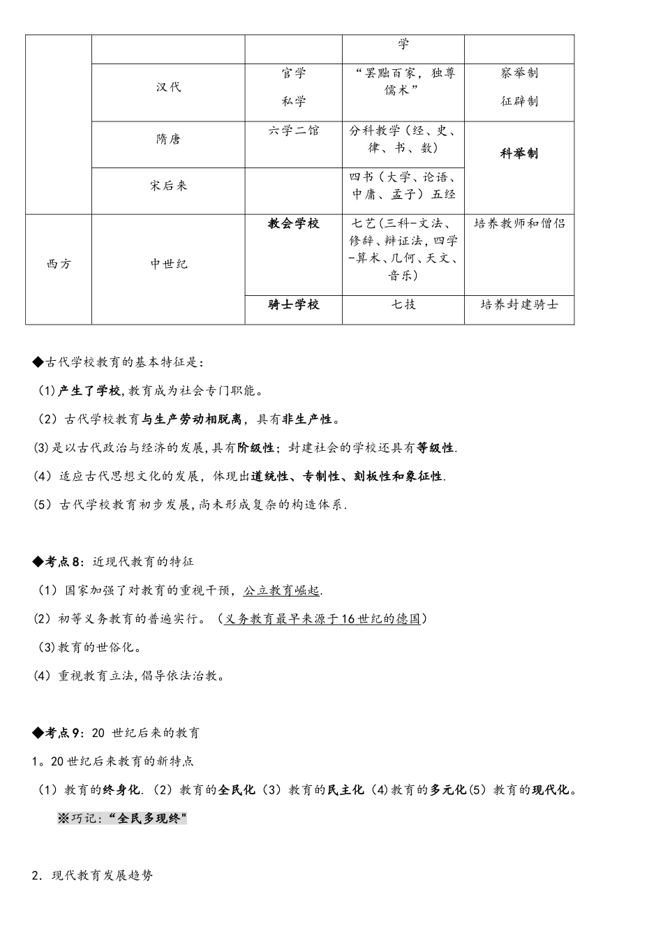 2025年教育知识与能力中学考点梳理_第3页