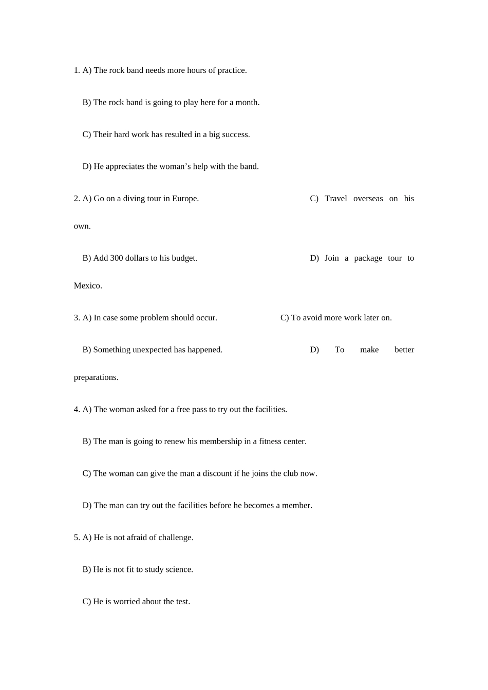 2025年12月六级真题及答案_第2页