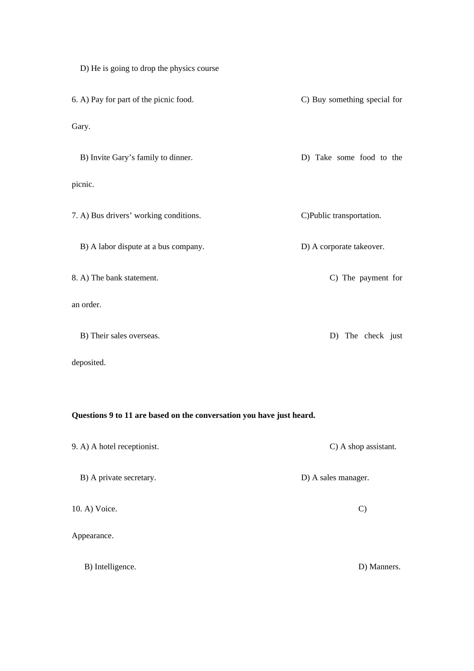 2025年12月六级真题及答案_第3页
