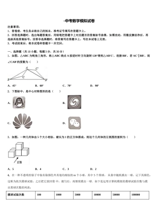 2025年扬州树人学校毕业升学考试模拟卷数学卷含解析