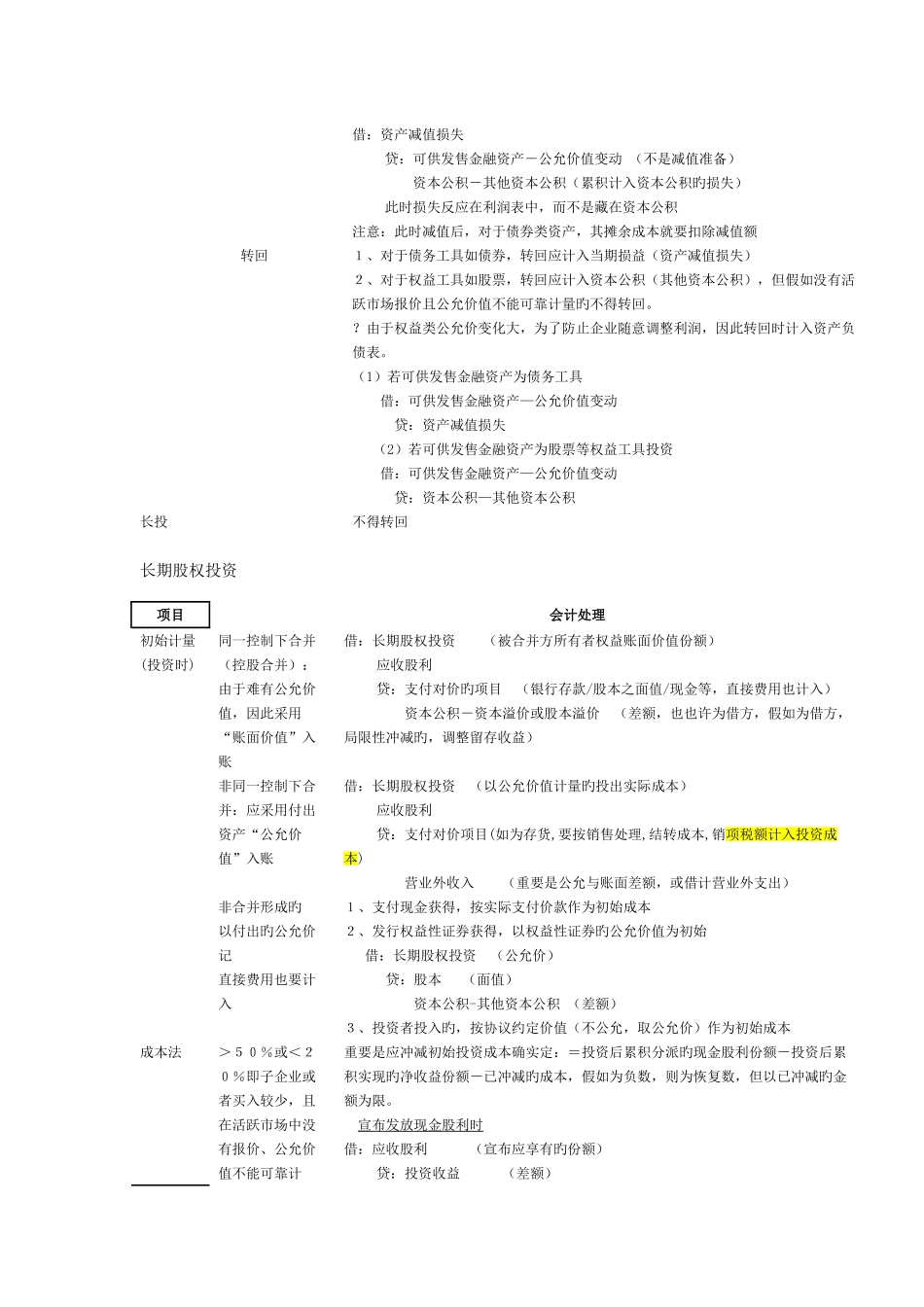 2025年中级会计职称中级会计实务精华学习笔记_第3页