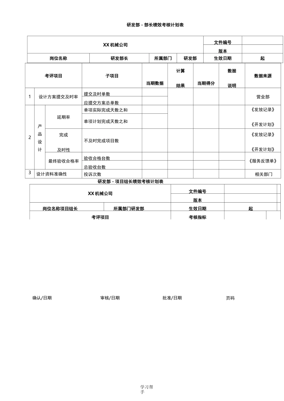 机械制造公司绩效考核_第3页