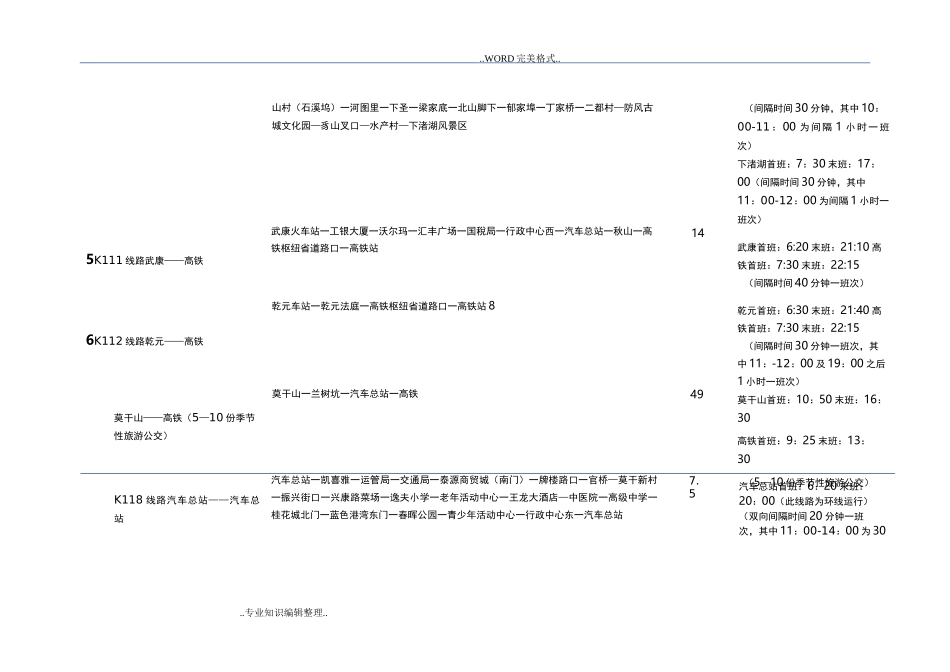 德清县城乡公交客运时间表_第2页